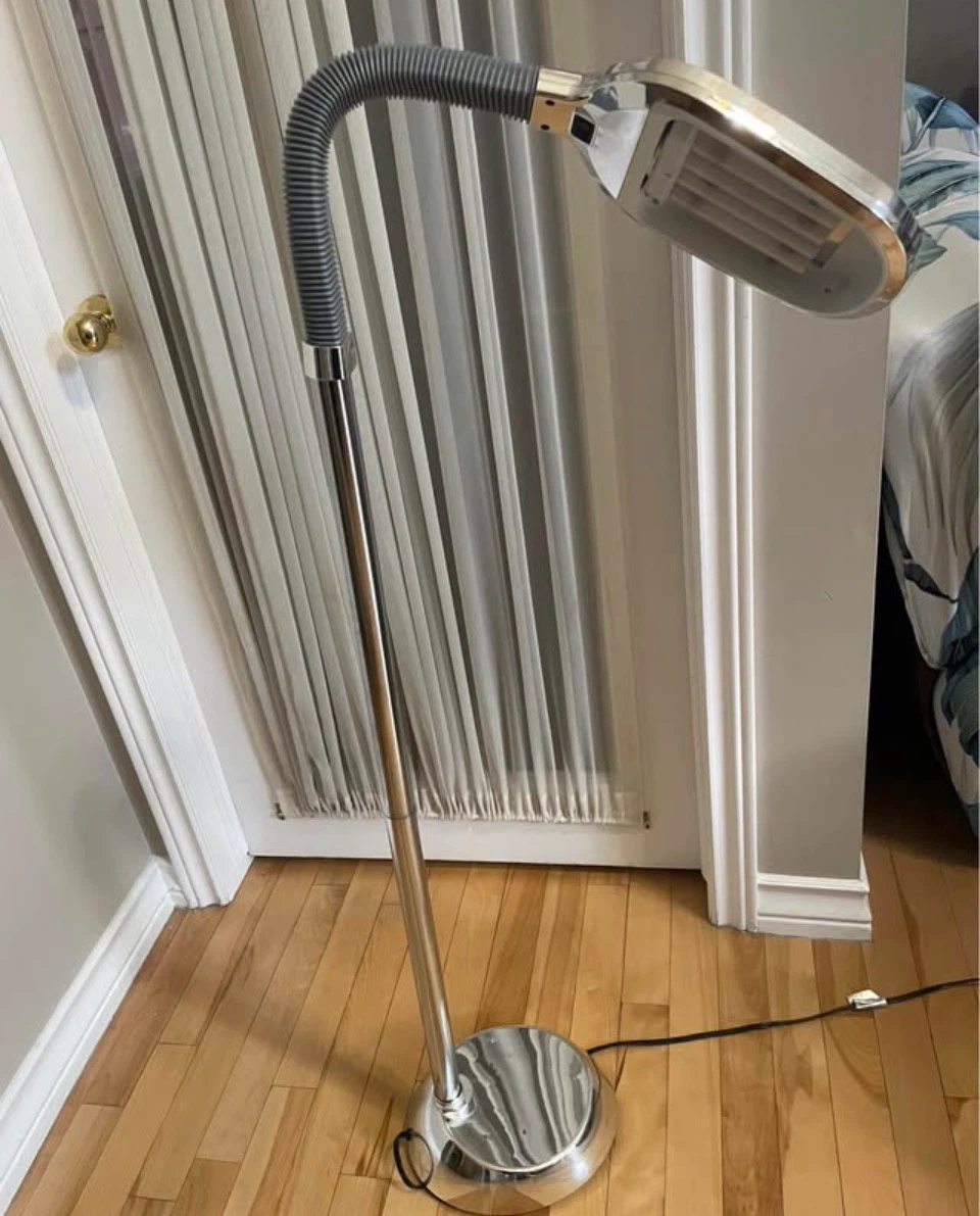 Chrome Adjustable Floor Lamp - photo 2