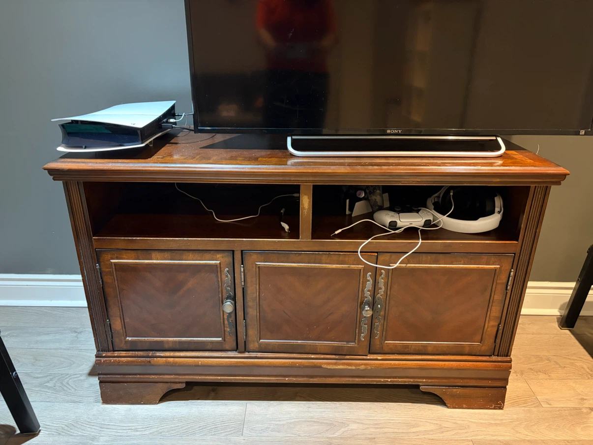 Traditional Wood TV Media Console