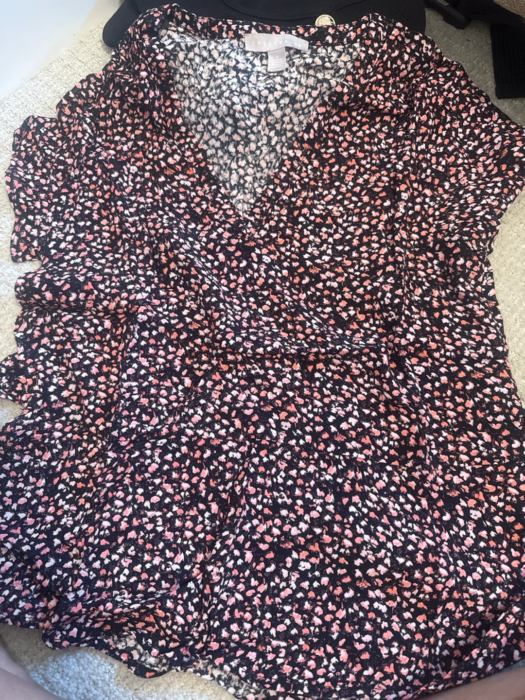 Chelsea28 Floral Wrap Top