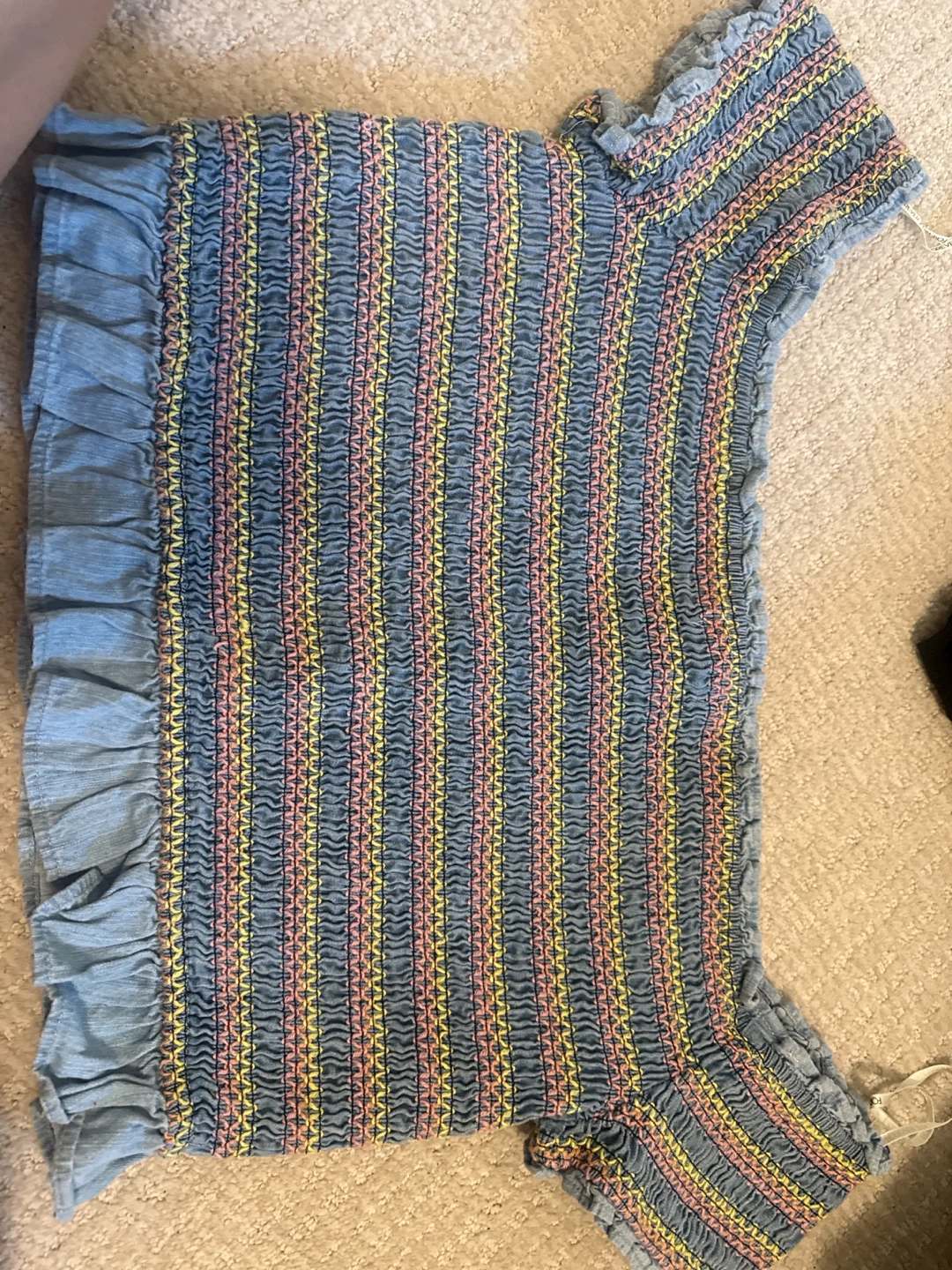 Forever 21 Smocked Off-Shoulder Top