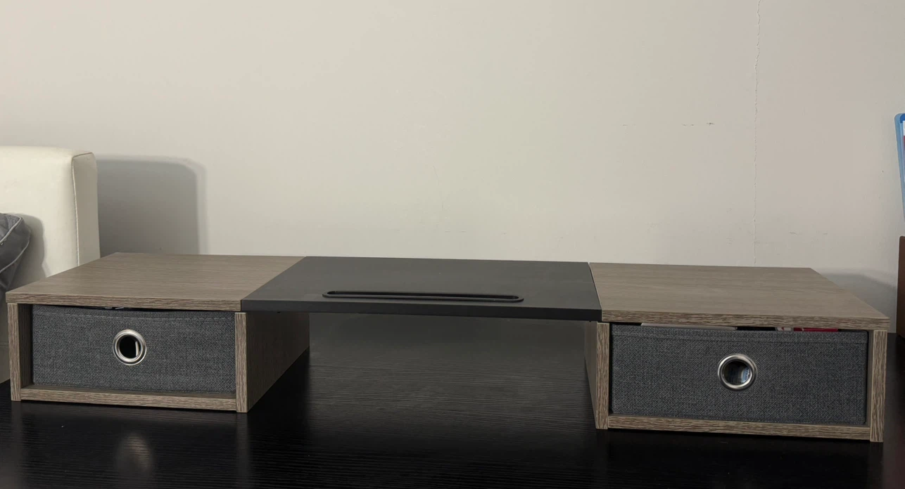 Monitor Stand with Two Drawers