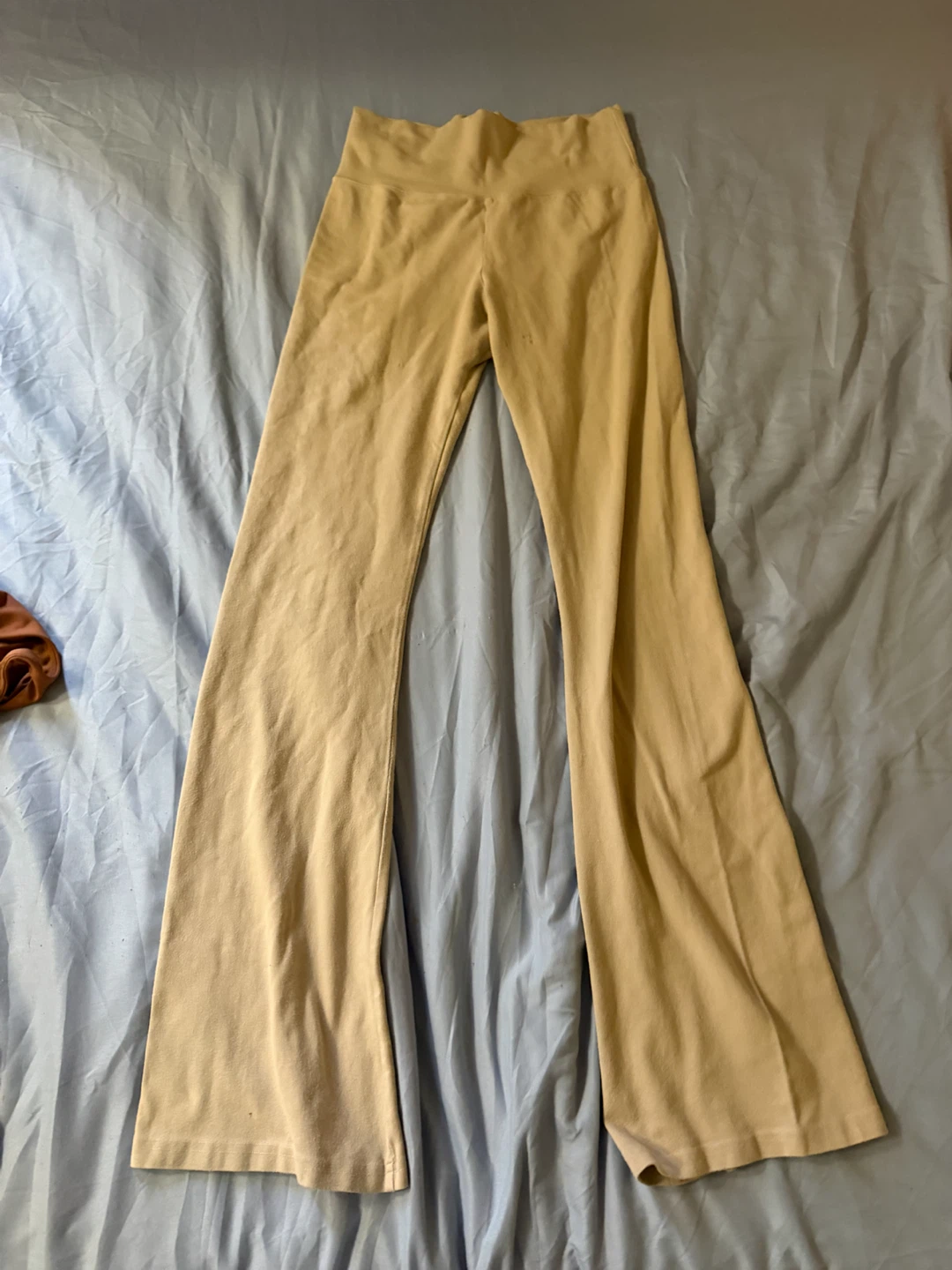 Brandy Melville Beige Flare Pants
