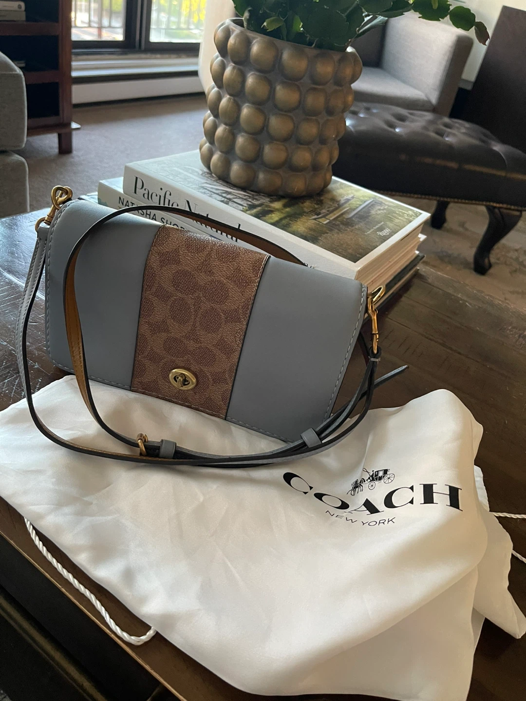 Coach Signature Canvas and Leather Crossbody Bag