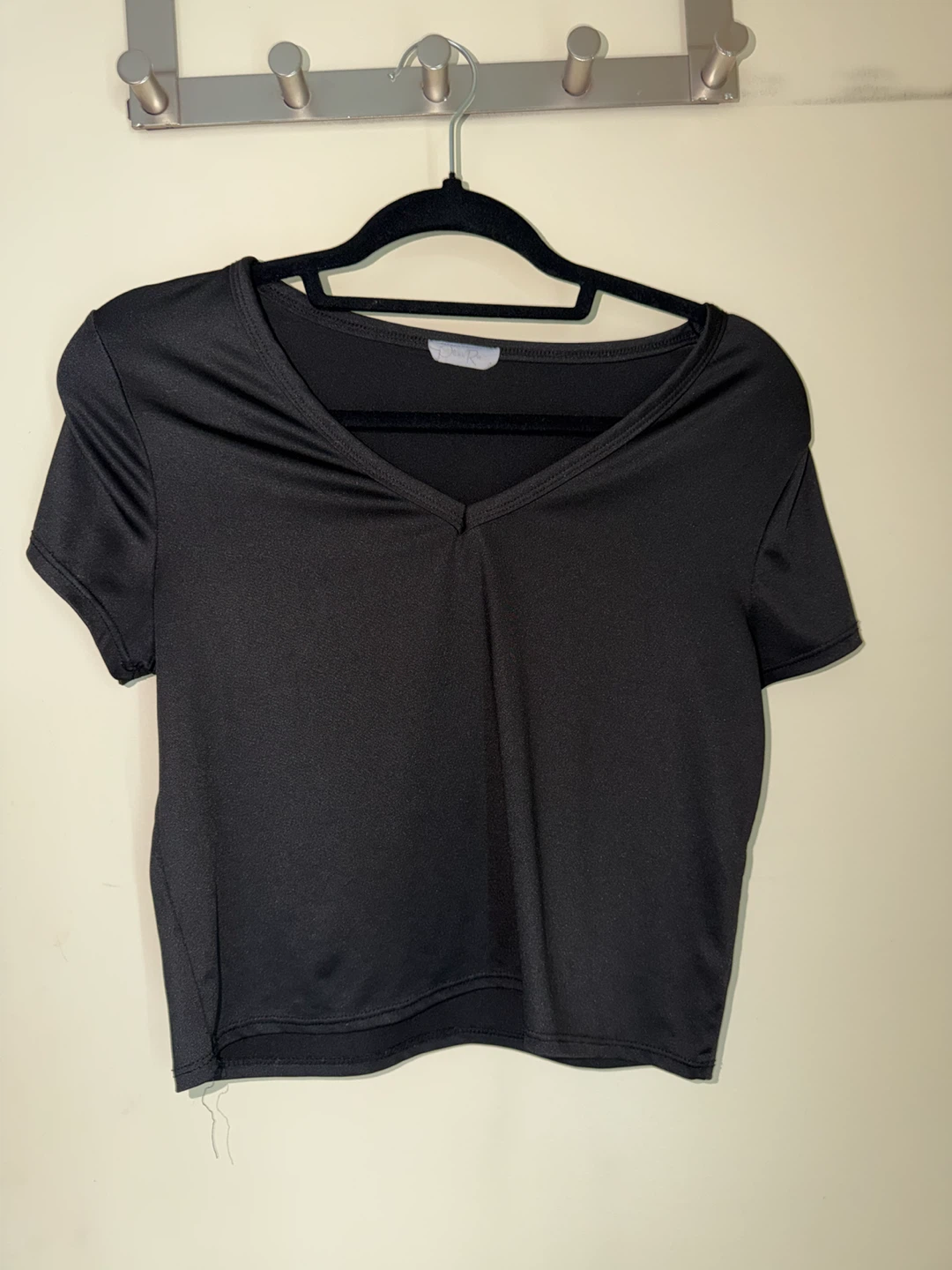Olive Rue Black V-Neck Top