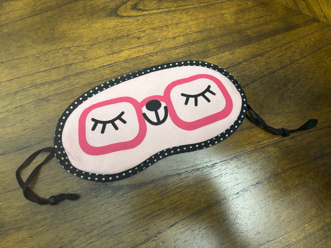 Pink Glasses Face Sleep Mask
