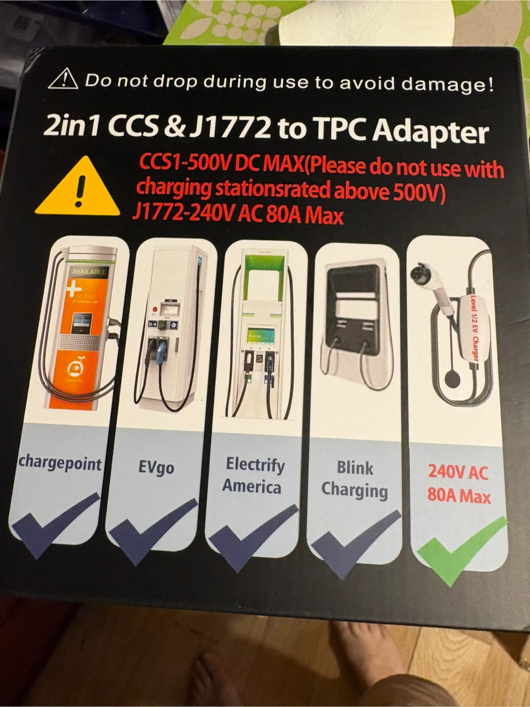2-in-1 CCS1 & J1772 to NACS Charger Adapter - photo 5