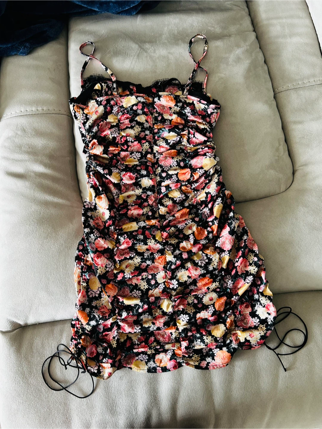 For Love & Lemons Floral Ruched Dress - photo 3