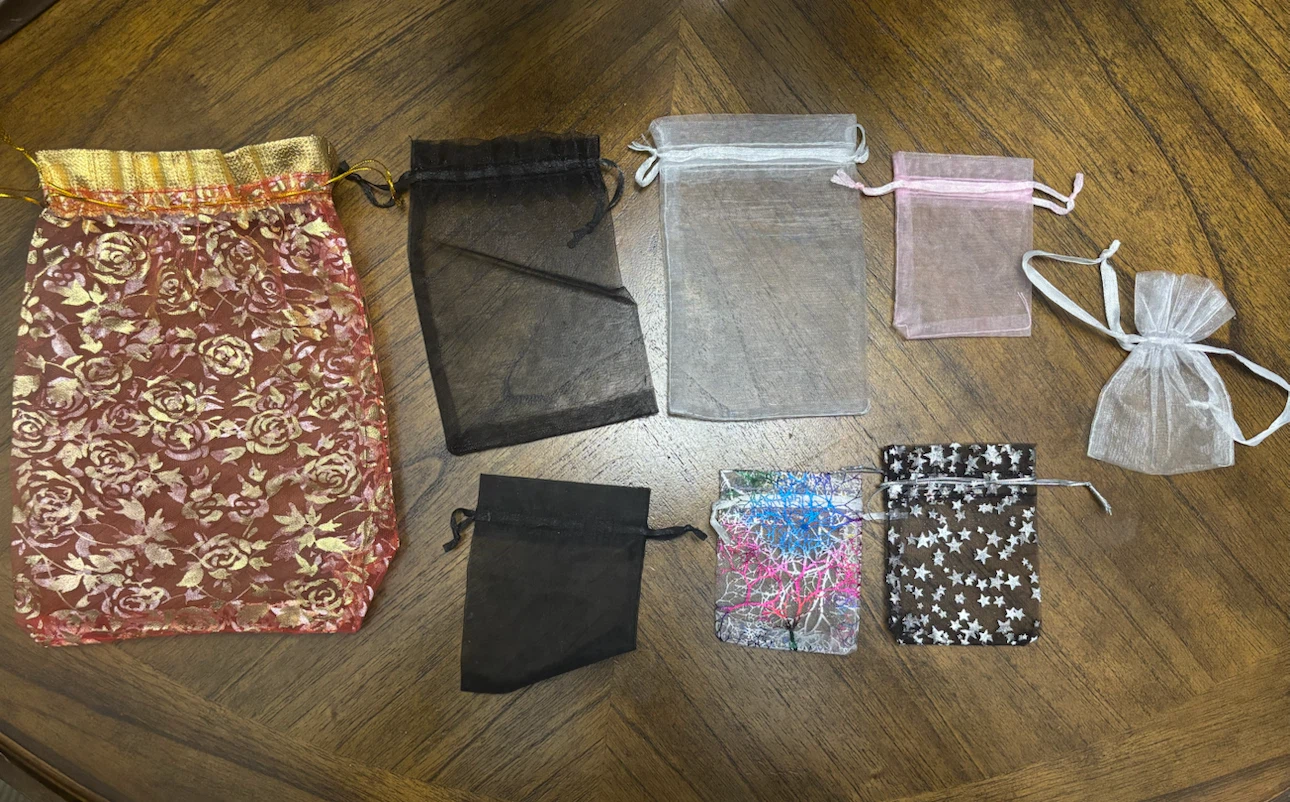 Assorted Organza and Fabric Gift Bags