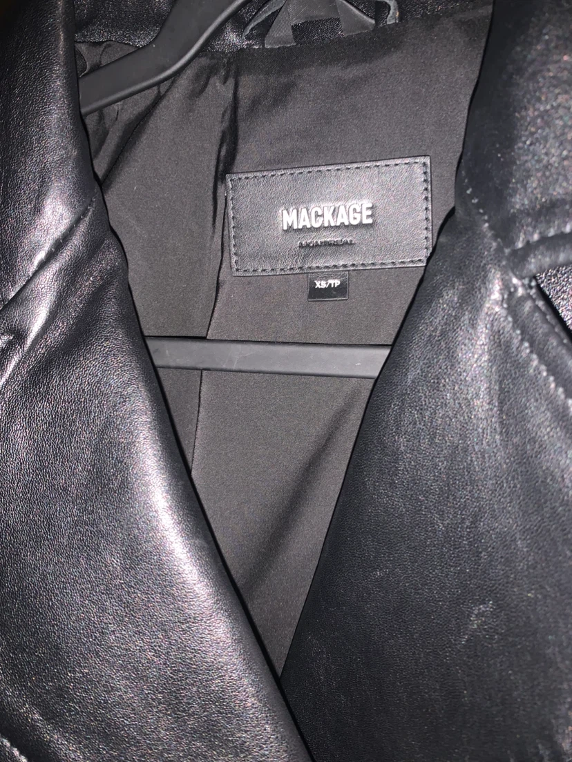 Mackage Kylie-O Leather Jacket - Black - photo 2