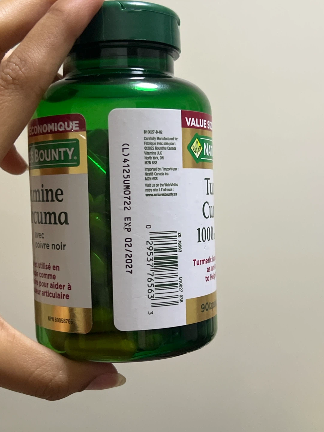Nature's Bounty Turmeric Curcumin 1000mg 90 Capsules - photo 3