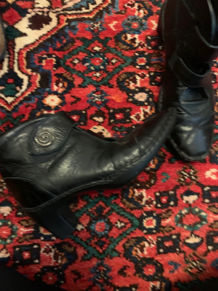 Josef Seibel black leather ankle boots size 37 - photo 2