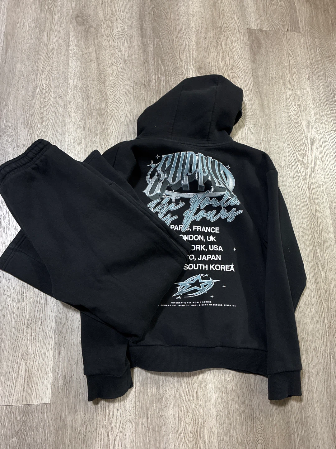 Black Supply Hoodie and Jogger Set - photo 2