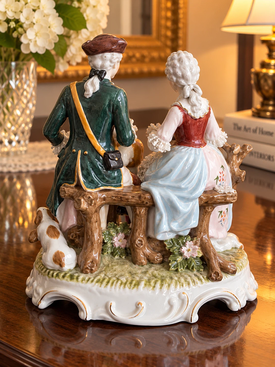 Vintage Porcelain Couple Figurine - photo 2