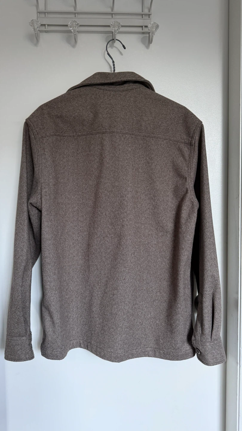 H&M Relaxed Fit Herringbone Shirt Jacket - photo 2