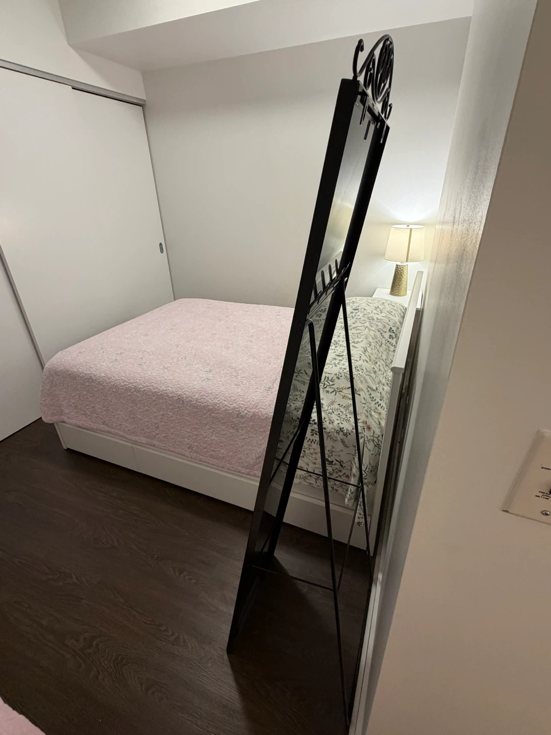 Black Full-Length Standing Mirror - photo 3