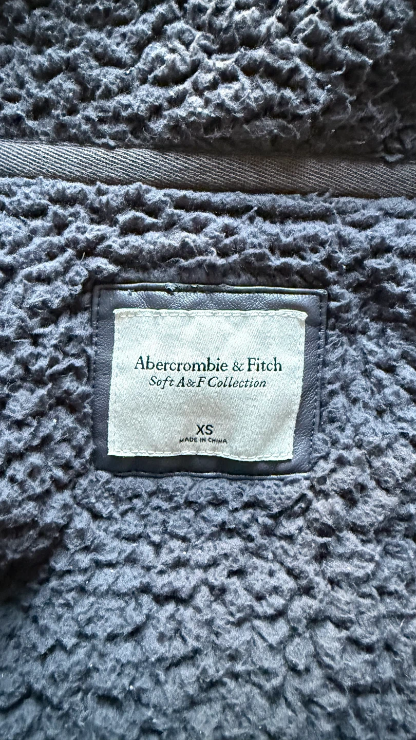 Abercrombie & Fitch Sherpa Jacket Black XS - photo 3