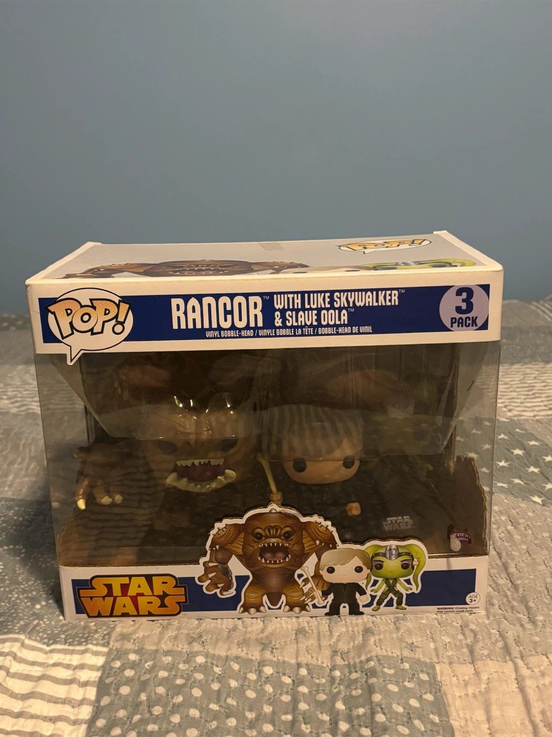 Funko Pop! Star Wars Rancor, Luke Skywalker & Slave Oola 3-Pack