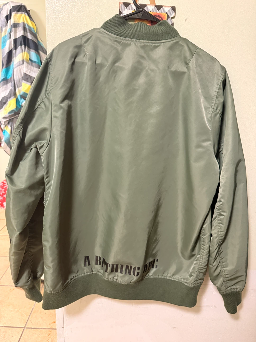 A Bathing Ape Olive Bomber Jacket - photo 2