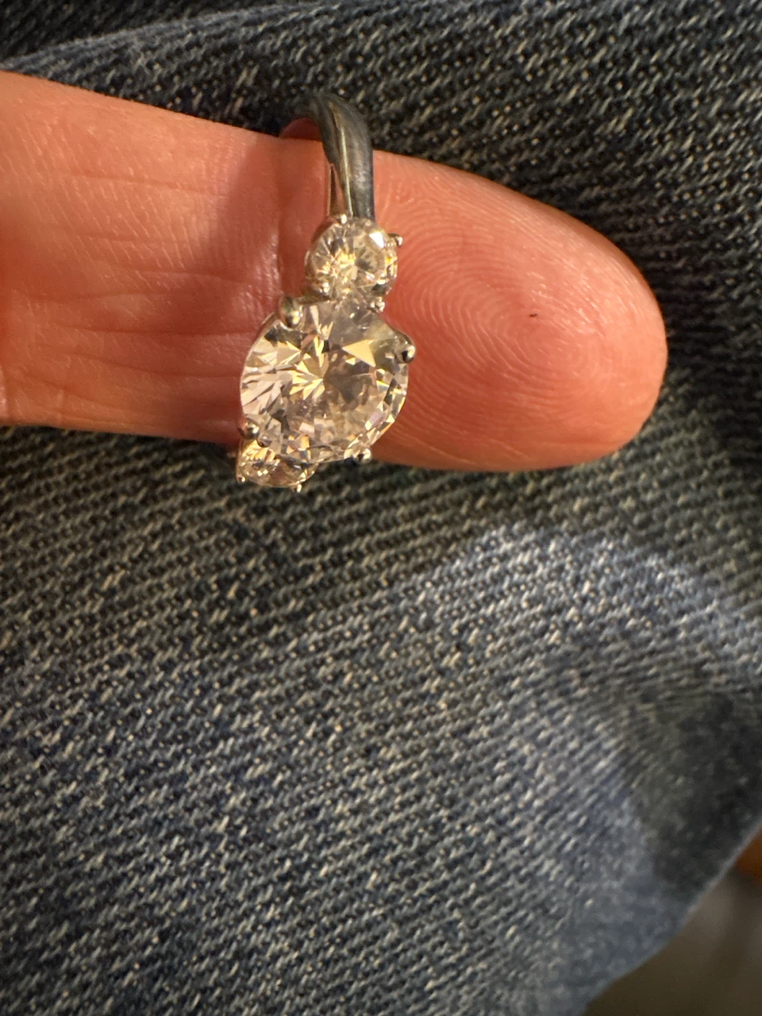 PAJ 926 Silver Three-Stone Ring