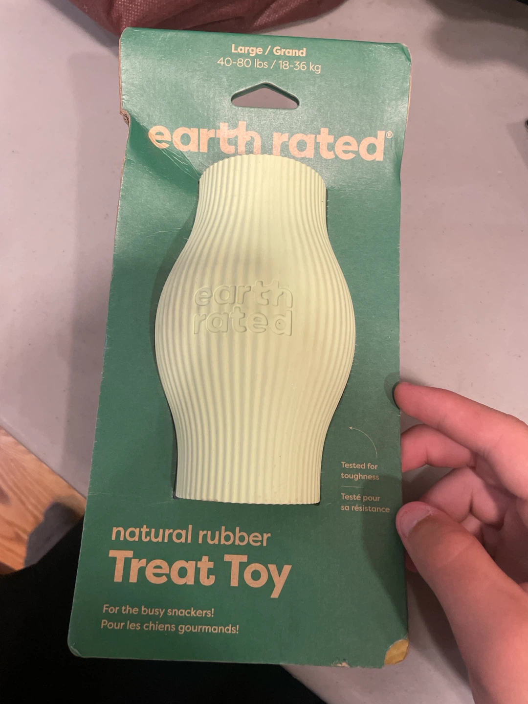 Earth Rated Natural Rubber Treat Toy - Large
