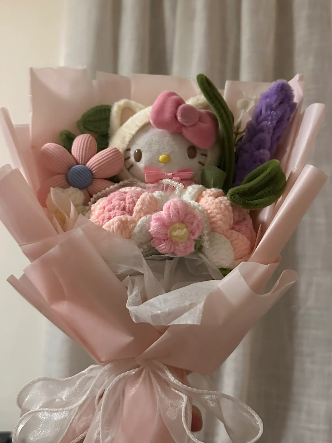 Hello Kitty Crochet Flower Bouquet