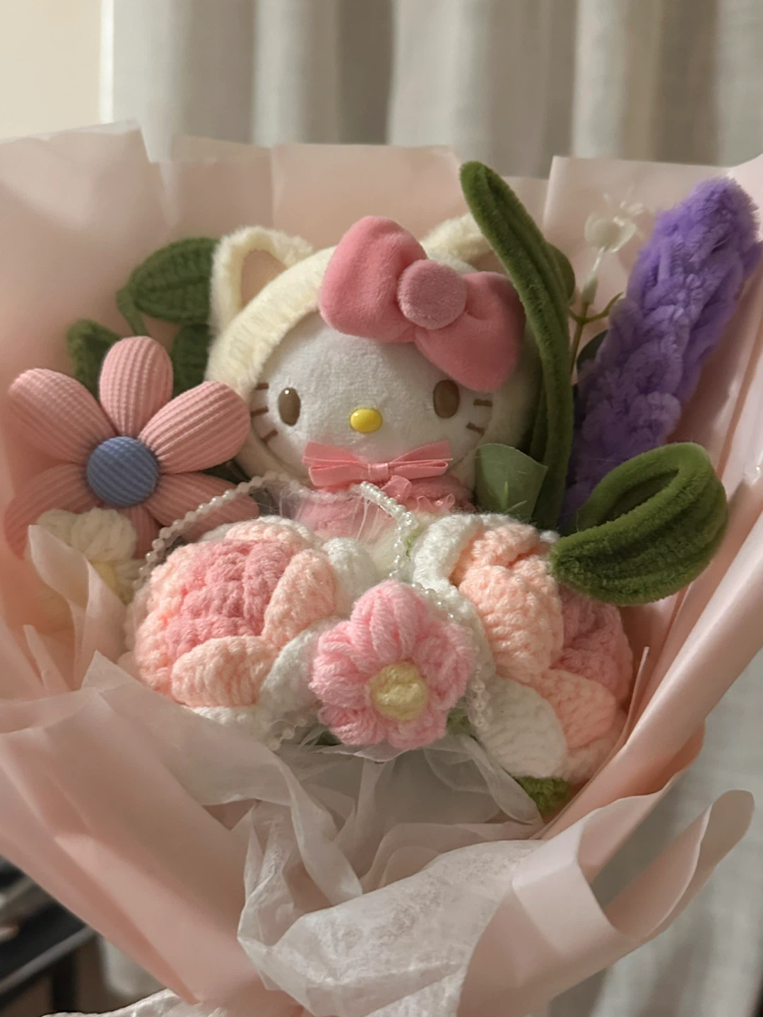 Hello Kitty Crochet Flower Bouquet - photo 2