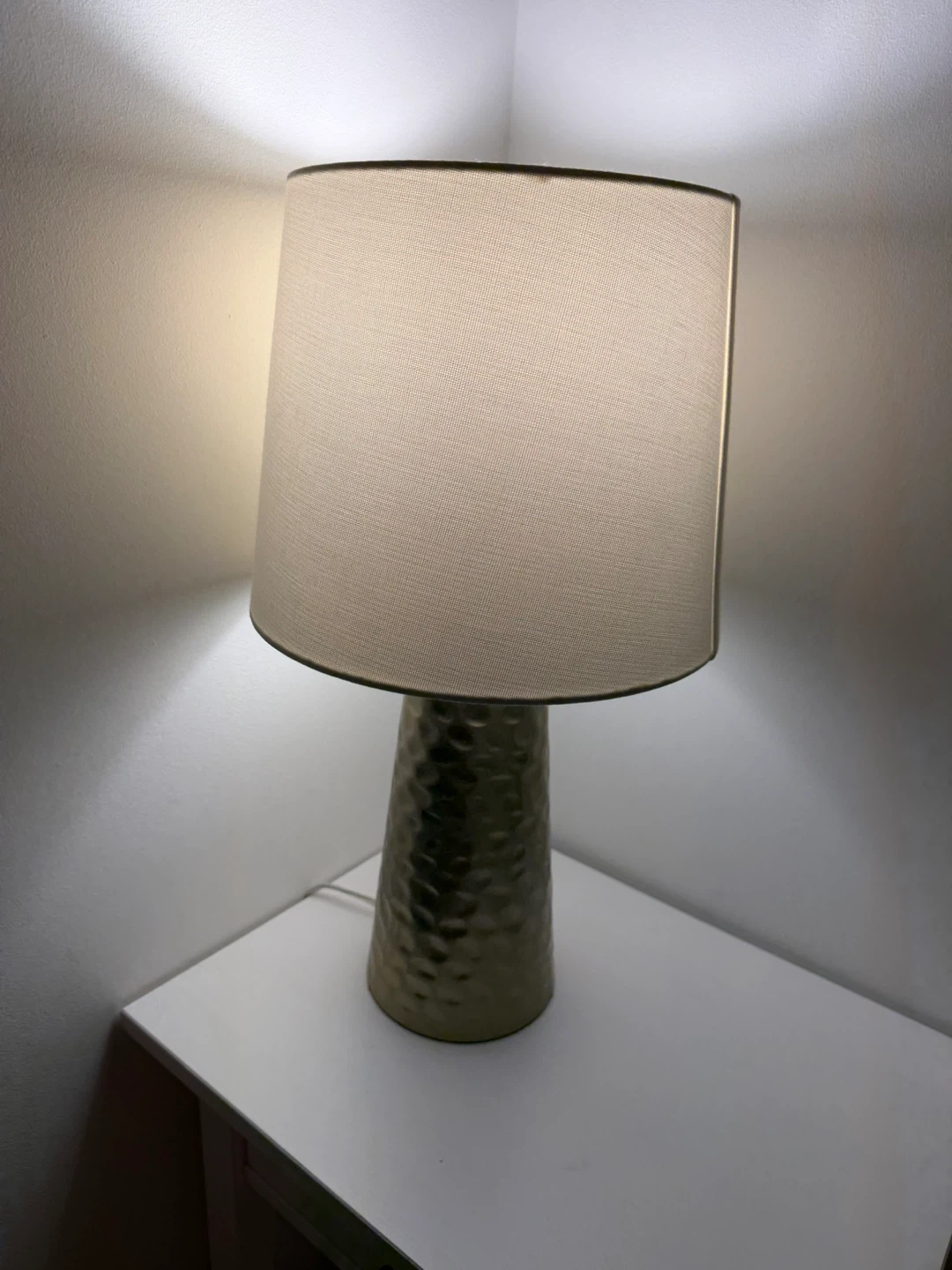 Hammered Gold Table Lamp