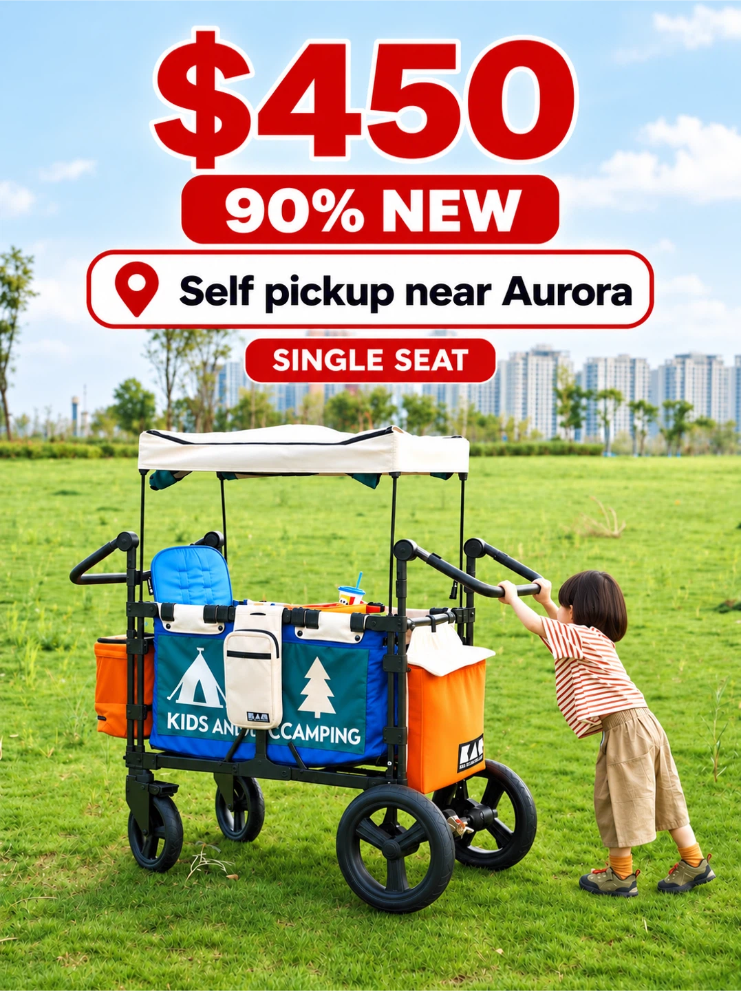 Camping Wagon with Canopy