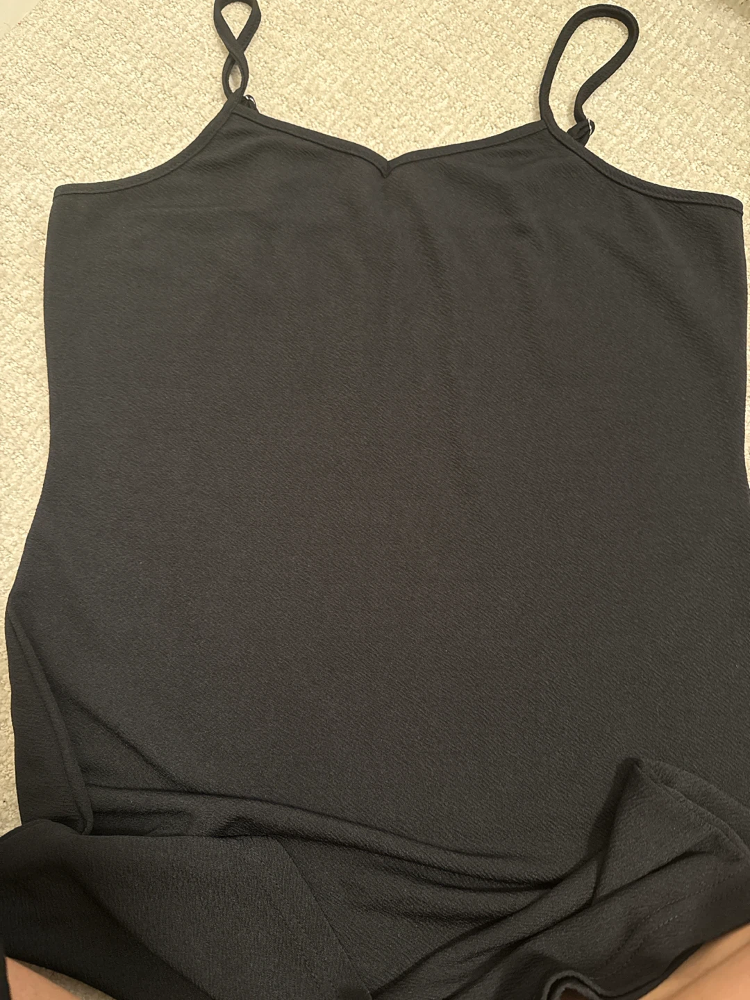 Black two-piece camisole dress and jacket set - photo 2