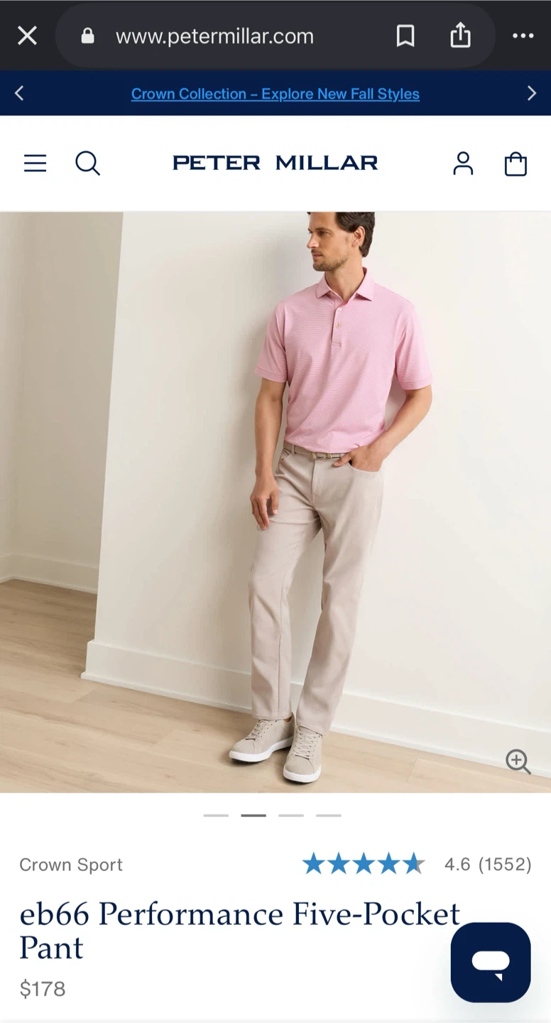 Peter Millar Pima Cotton Dress Pants | Size 38 👖 - photo 2
