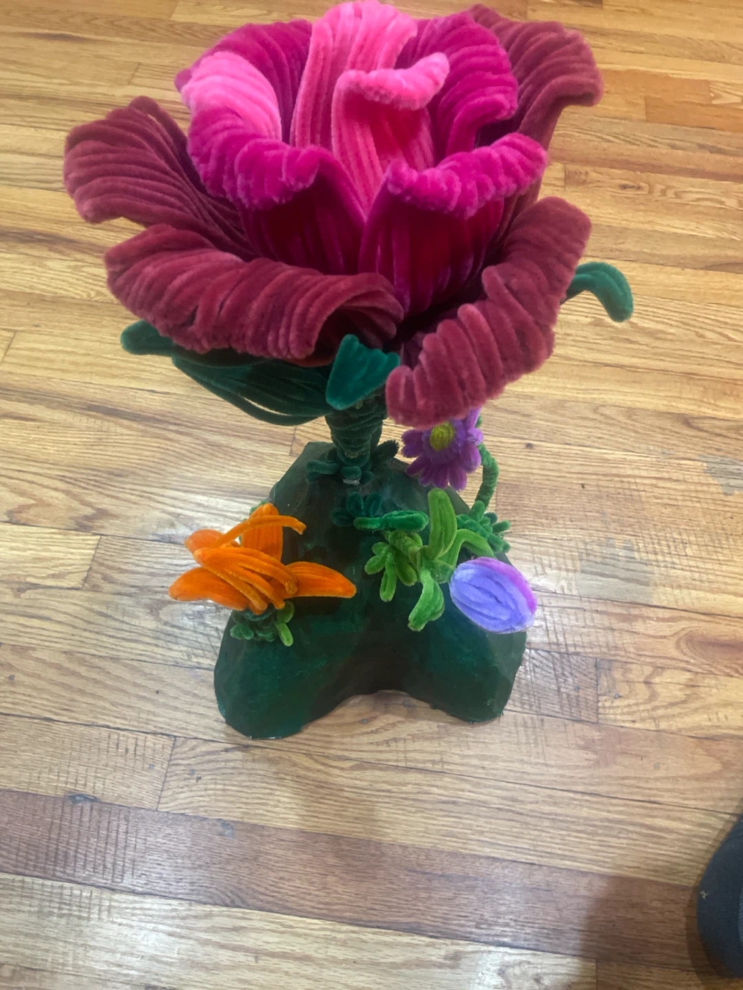 Handmade Pipe Cleaner Flower Sculpture