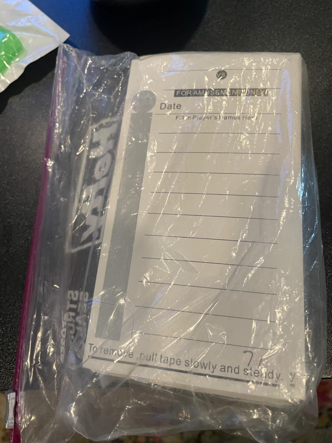 VS Amusement Score Pad