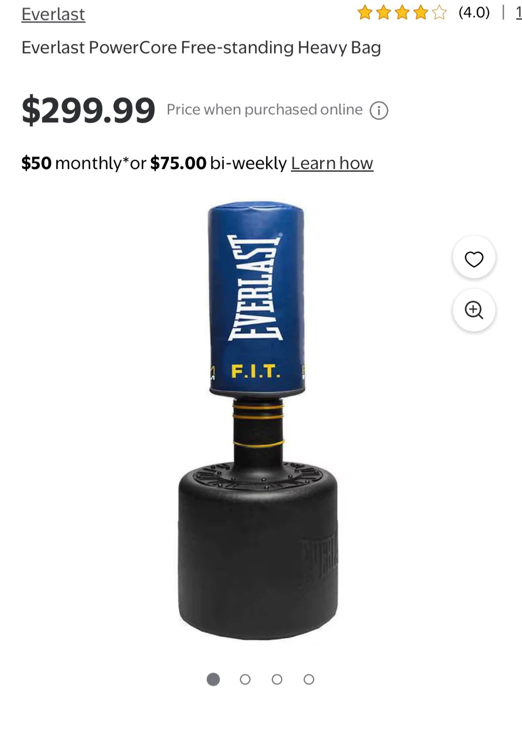 Everlast PowerCore Free-standing Heavy Bag - photo 3