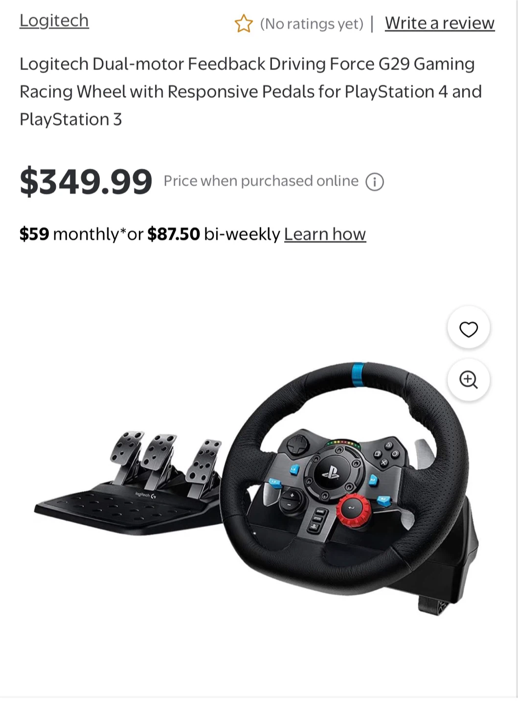 Logitech G29 Driving Force Racing Wheel and Pedals - photo 4