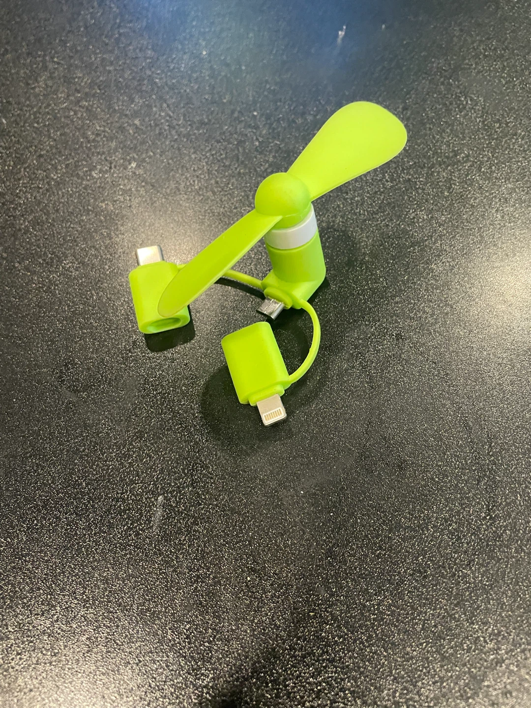 Lime Green Portable Phone Fan