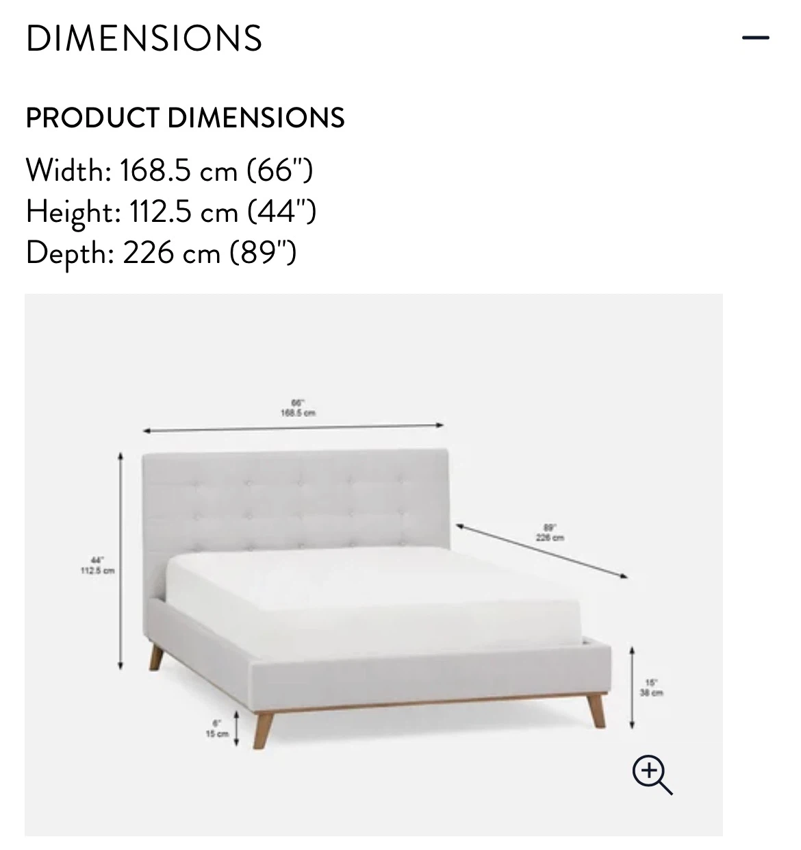 Bed Frame Queen Size-Perfect condition - photo 2
