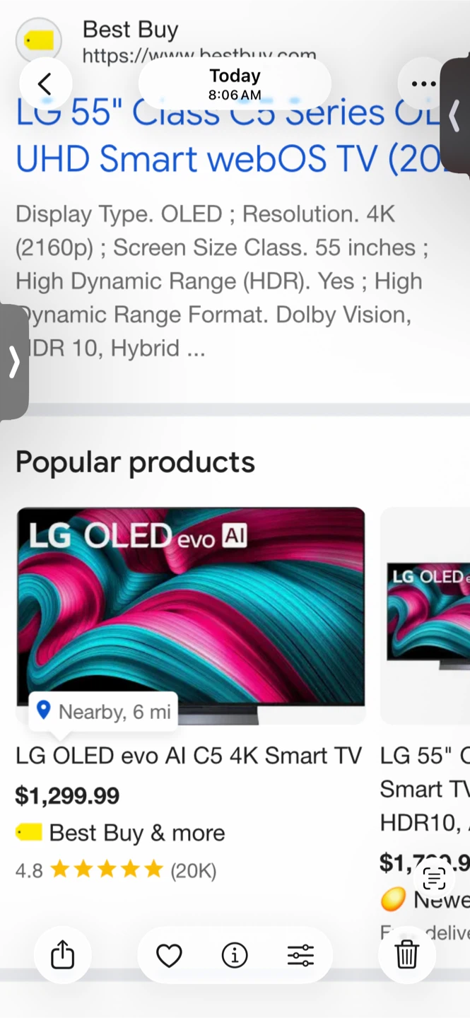 LG 65-inch C5 OLED evo AI 4K Smart TV - photo 2