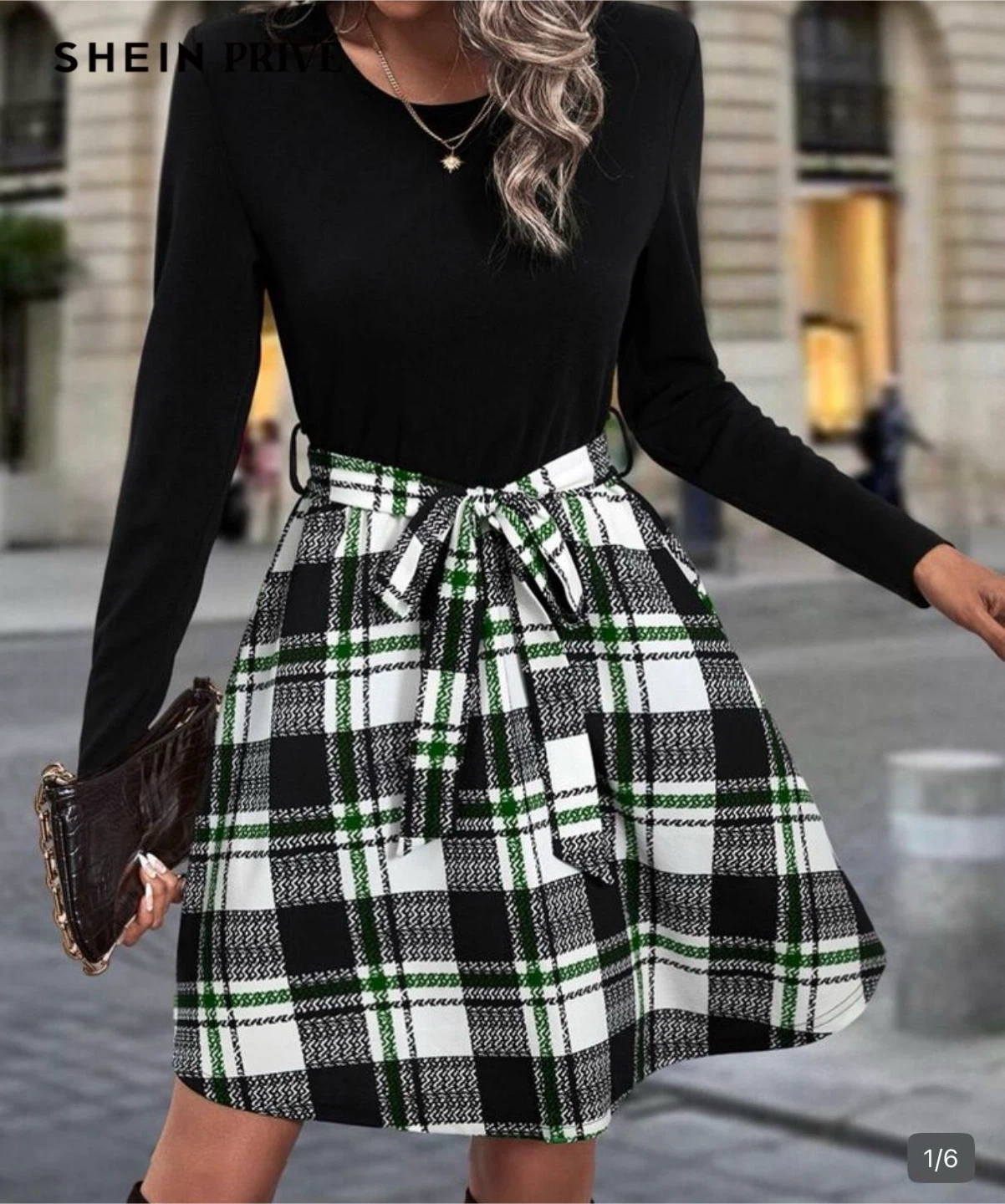 SHEIN Privé Plaid Dress - photo 2