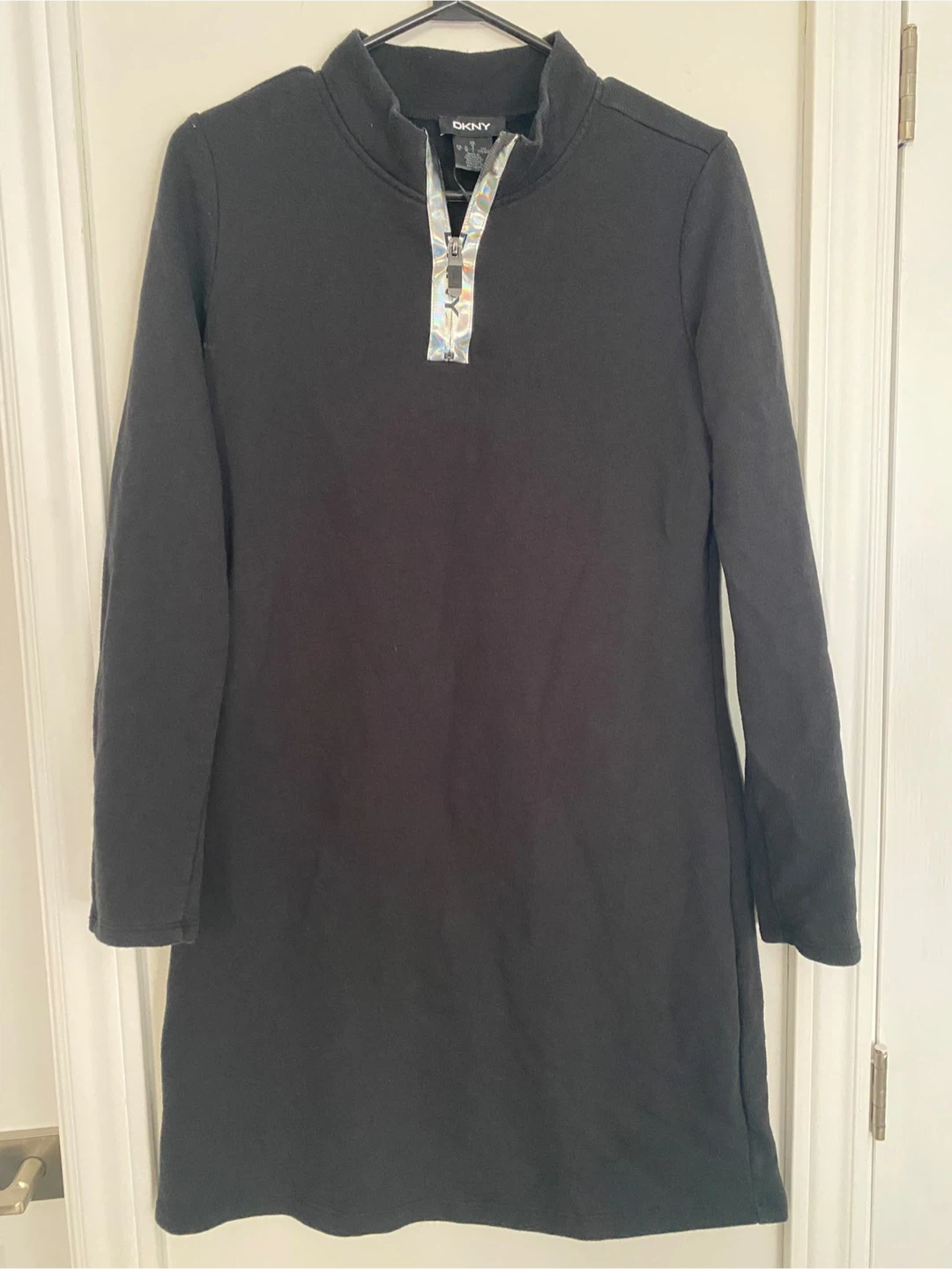 DKNY Black Half-Zip Dress - photo 2