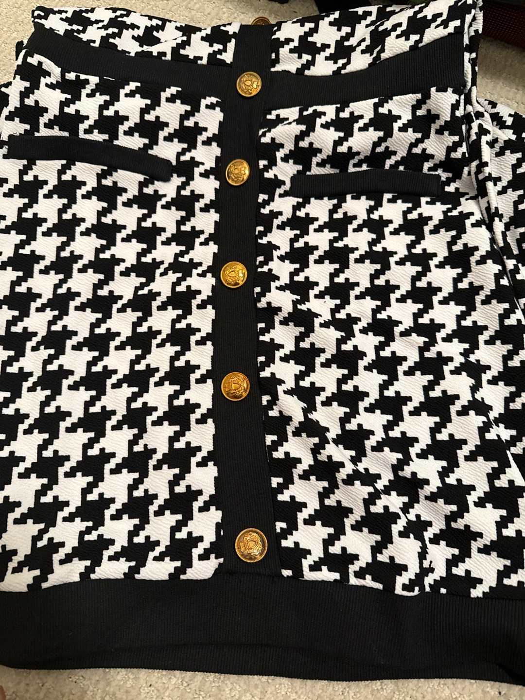 Black and white houndstooth dress - photo 2