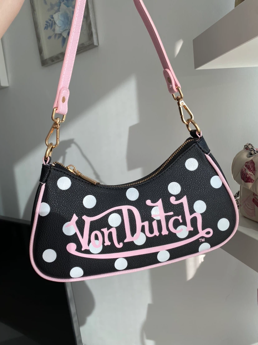 Von Dutch Polka Dot Shoulder Bag