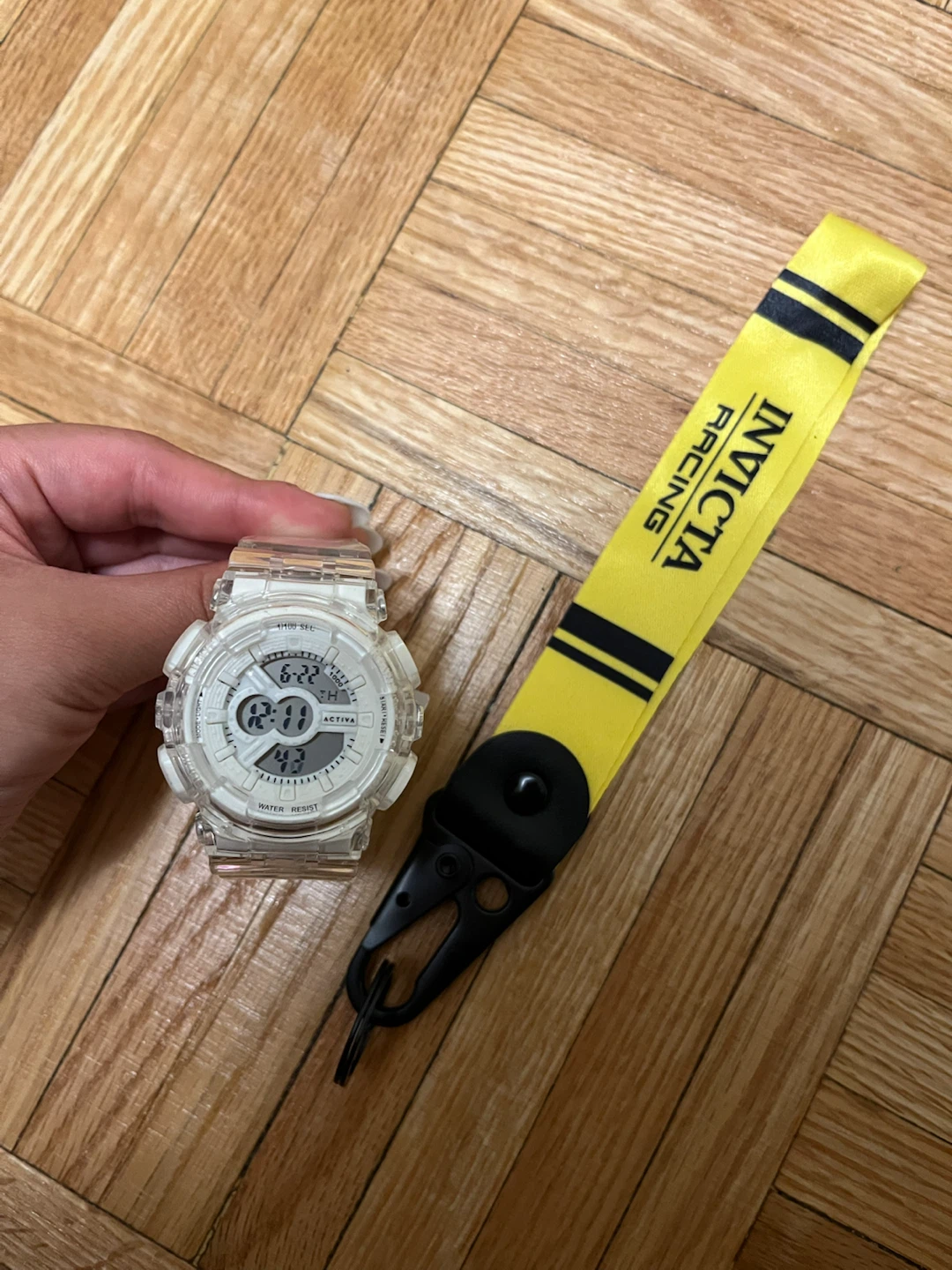 NEW Activa Clear Digital Watch + Invicta Racing Keychain - photo 3