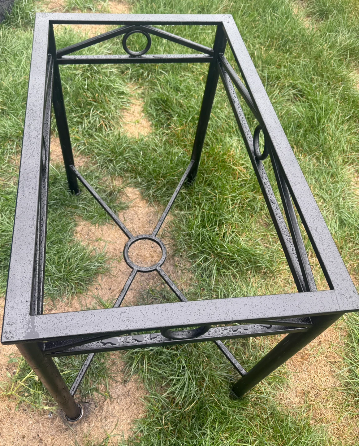 Patio Table with glass top