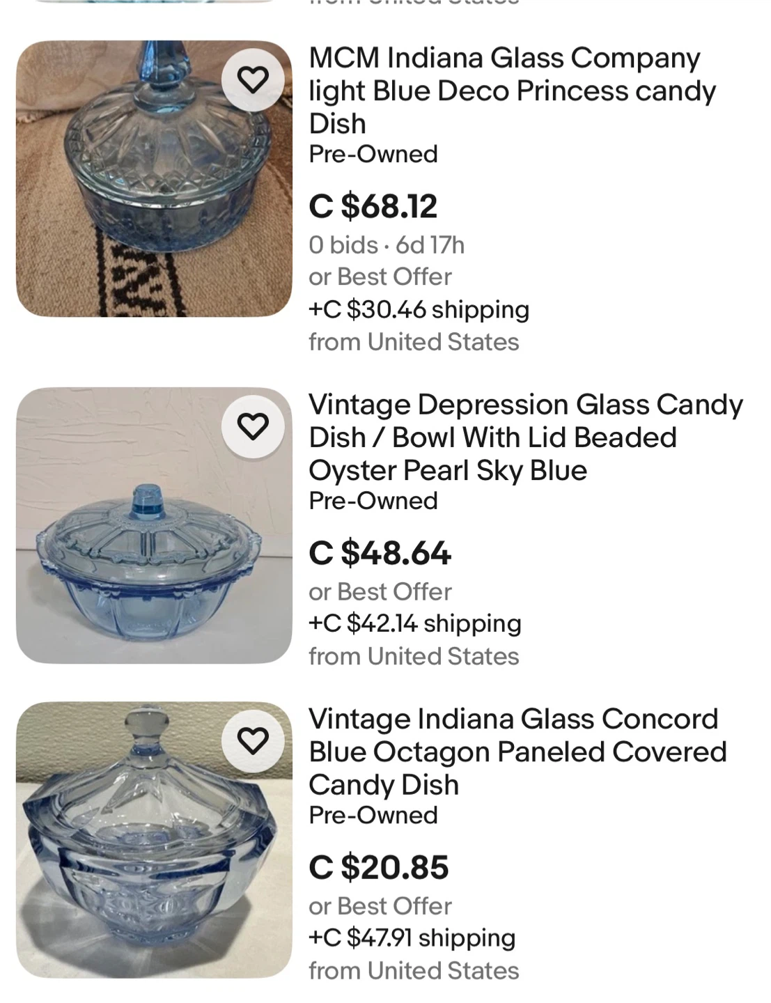 Vintage Blue Glass Covered Dish - photo 3