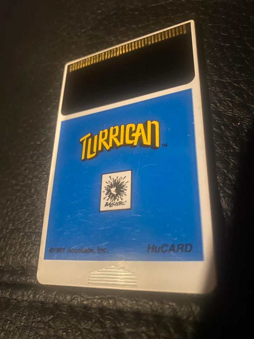 Turrican Turbografx 16 hucard Ballistic tested working