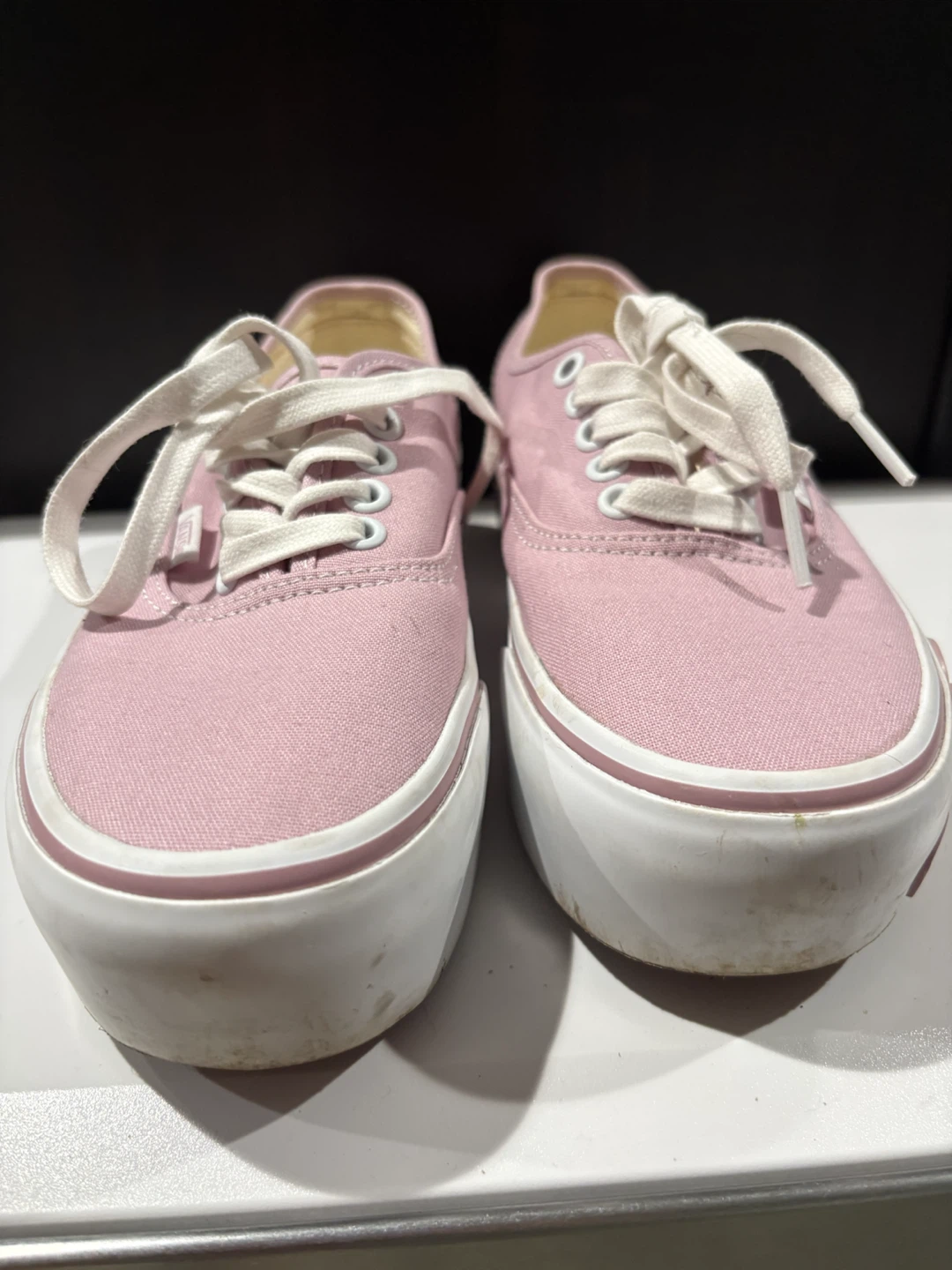 Vans Pink Canvas Platform Sneakers - photo 5