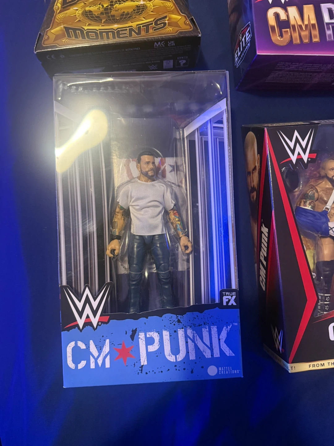 Set of 4 WWE CM Punk Action Figures - photo 2