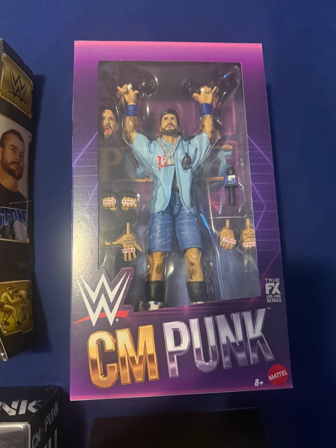 Set of 4 WWE CM Punk Action Figures - photo 5