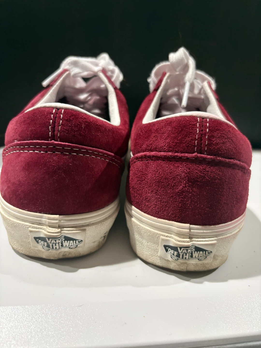 Vans Old Skool Maroon Suede Sneakers - photo 2