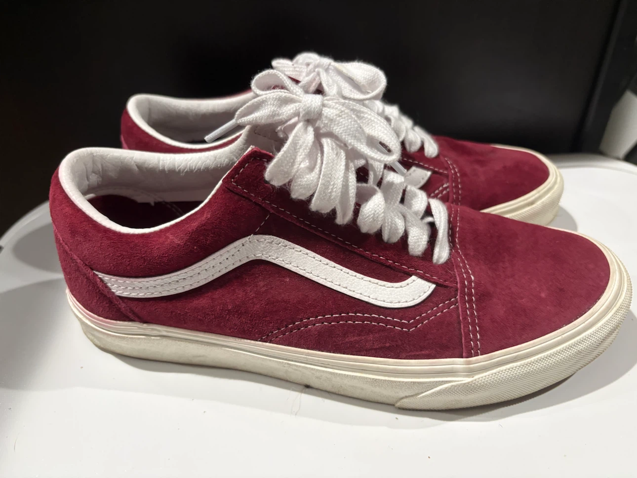 Vans Old Skool Maroon Suede Sneakers - photo 4